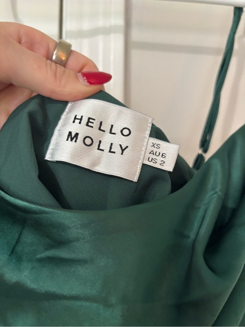 Hello Molly Forest Green Midi Dress - Picture 3 of 4